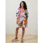 Multicolor Printed Poplin Co-ord Set- Set of 2