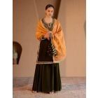 Orange Gota Chanderi Dupatta