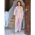 Multicolor Printed Cotton Co-ord Set - Set of 2