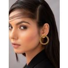 Gold Plated Handcrafted Brass Stud Earrings