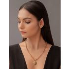 Gold Plated Handcrafted Brass Necklace