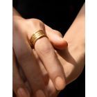 Gold Plated Handcrafted Brass Ring