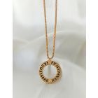 Gold Plated Handcrafted Brass Necklace