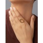 Gold Plated Handcrafted Brass Ring