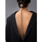 Gold Plated Handcrafted Brass Hair Chain