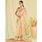 Beige Hand Painted Kota Doria Saree