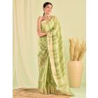 Green Banarasi Kota Doria Saree