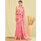 Pink Banarasi Kota Doria Saree
