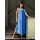 Blue Woven Cotton Dress
