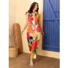 Multicolor Printed Bemberg Silk Co-ord Set- Set of 2