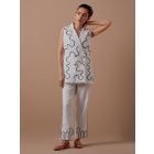White Dori Work Organic Cotton Twill Blazer