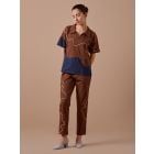 Brown Dori Work Organic Cotton Twill Top