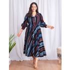 Multicolor Hand Block Printed Cotton Dress