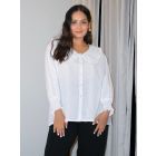 White Cotton Dobby Shirt