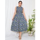 Blue Hand Block Printed Cotton Co-ord Set- Set of 2