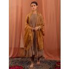 Grey Chanderi Silk Suit - Set of 3