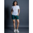 Green Handwoven Organic Cotton Shorts