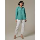 Sea Green Cotton Linen Shirt