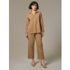 Beige Cotton Linen Shirt