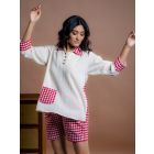 White Organic Cotton Co-ord Set - Set of 2