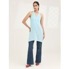 Pastel Blue Cotton Kurta
