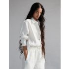 Ivory Linen Oversized Shirt