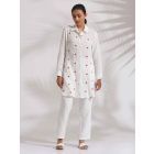 Off White Embroidered Co-ord Set- Set of 2