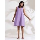 Lilac Cotton Blend Dress