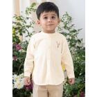 Cream Embroidered Cotton Shirt