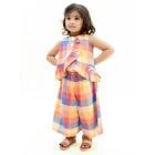 Multicolor Checkered Cotton Co-ord Set - Set of 2