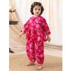 Pink Printed Cotton Co-ord Set - Set of 2