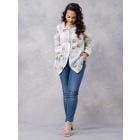 Grey Printed Cotton Mulmul Shirt