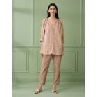 Old Rose Checkered Cotton Co-ord Set - Set of 2