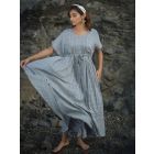 Grey Cotton Dobby Dress
