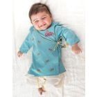 Blue Embroidered Cotton Kurta with Dhoti Pants - Set of 2