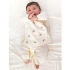 Cream Embroidered Cotton Kurta with Dhoti Pants - Set of 2
