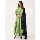 Green Silk Suit- Set of 3