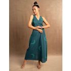 Blue Patch Work Cotton Dress