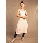 Off White Printed Cotton Kurta