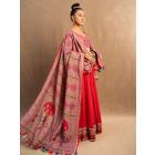 Old Rose Printed Cotton Linen Dupatta