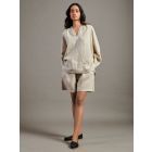Beige Linen Co-ord Set- Set of 2