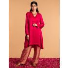 Magenta Modal Satin Kurta