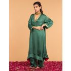 Green Modal Satin Kurta