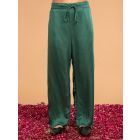 Green Modal Satin Pants