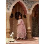 Old Rose Embroidered Viscose Organza Dupatta