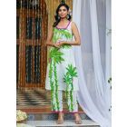 Ivory Printed Cotton Silk Kurta with Pants- Set of 2