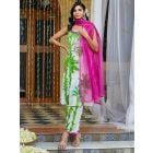 Fushsia Organza Dupatta