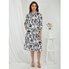 White Printed Cotton Kurta