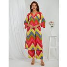 Multicolor Printed Cotton Kurta with Palazzo - Set of 2