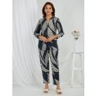 Black Printed Cotton Co-ords - Set of 2